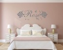 Girls Name Roses Decal Set